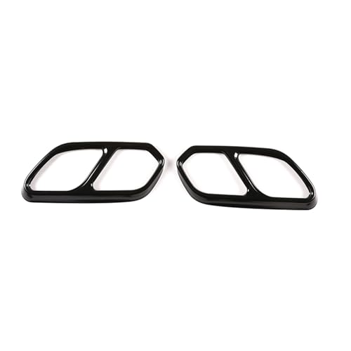 Embout d'échappement pour VW Touareg en acier inoxydable noir au design élégant