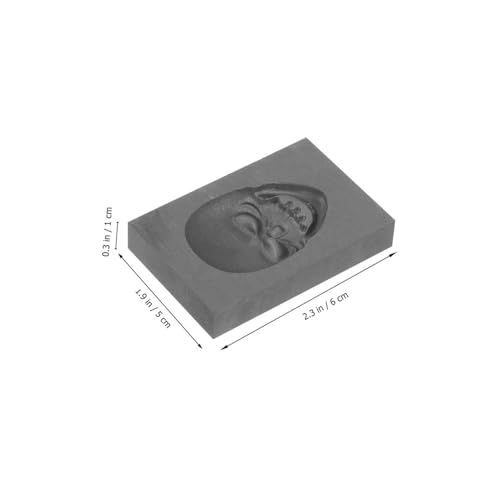 Moule graphite fusion or design crâne pour création de bijoux et lingots - 8