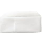 HEMOTON 50 Stück Einweg Servietten Weiß Dicke Papierservietten für Hochzeit Party und Gastronomie Hochsaugfähig Umweltfreundlich aus Holzfasern