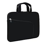 11.6' 12.2 inches Laptop Sleeve Chromebook Case Ultrabook Case Notebook Sleeve Tablet Case Neoprene Handle Sleeve for Men Women, Two Pockets Fit Apple MacBook Air Samsung Acer HP DELL(Black)