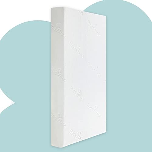 Hygge Hush 52"x28" Crib Mattress, Soft Memory Foam Toddler Mattress, Waterproof Baby Mattresses for Crib and Toddler Bed, Removable and Machine Washable Mattress Cover, 52"x28"x5"