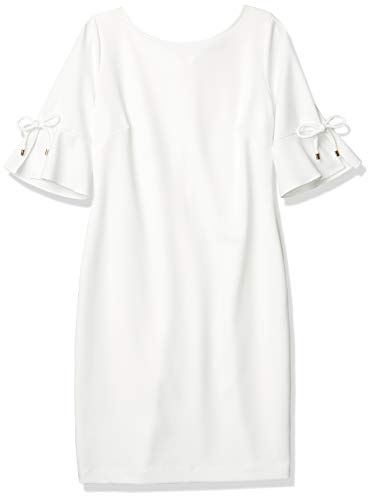 Karl Lagerfeld Paris Women's Tulip Sleeve with Bow, SW9, 10