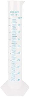 Plastic Graduated Cylinder - 500ML Transparent Graduated Measuring Tube Plastic Cylinder Laboratory Measuring Tools Lab Test Liquid Tube