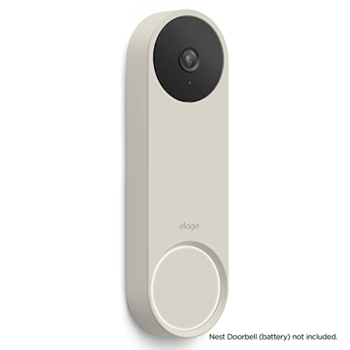 elago Capa de silicone projetada para Google Nest Hello Video Doorbell (modelo de bateria 2021) - Re