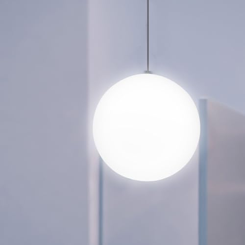Diffuseur de lumière élégant avec abat-jour suspendu globe verre dépoli - 7