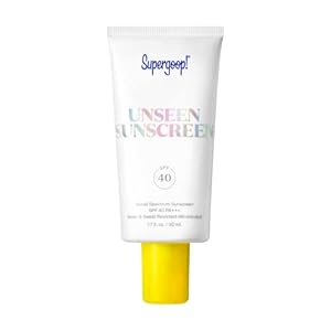 Supergoop! Unseen Sunscreen – SPF 40-1.7 fl oz – Invisible, Broad Spectrum Face Sunscreen – Weightless, Scentless, and Oil Free – For All Skin Types and Skin Tones