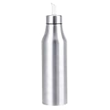 Atyhao Dozownik oliwy z oliwek ze stali nierdzewnej 304 pyłoszczelny szczelny dozownik butelki na ocet olej garnek narzędzia kuchenne butelka na olej i ocet (1000 ml)