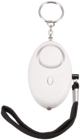 Police Approved Alarms, Safe Sound Personal Alarm, 140DB Personal Security Alarm Keychain with LED Lights, Emergency Safety Alarm for Women, Men, Children, Elderly (White) (AR-104)