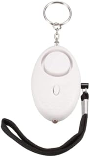 Police Approved Alarms, Safe Sound Personal Alarm, 140DB Personal Security Alarm Keychain with LED Lights, Emergency Safety Alarm for Women, Men, Children, Elderly (White) (AR-104)