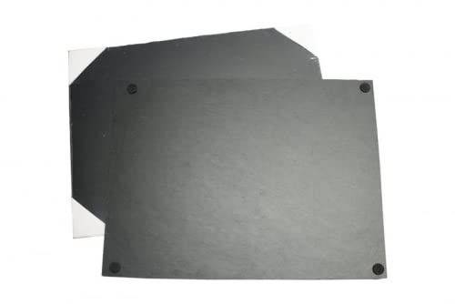 Schiefer Tischset Platte 40x30cm, Kanten abgeschlagen, 8 STÜCK SET
