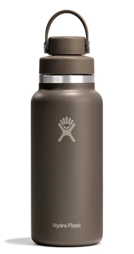 Image of Hydro Flask Water Bottle - Insulated Stainless Steel - Wide Mouth Flex Chug Lid, Non Spill, Leakproof in 32 Oz Sandpiper