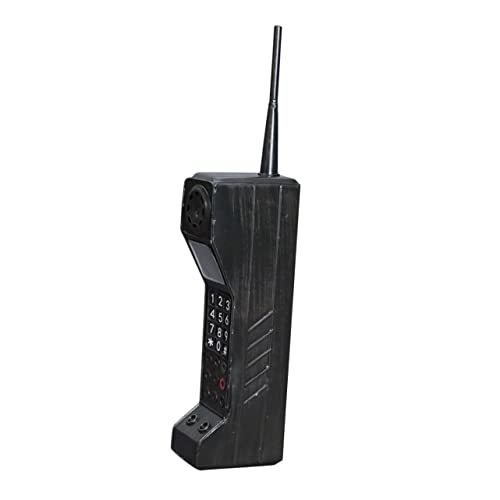 Modèle de téléphone portable rétro en fer noir vintage maison