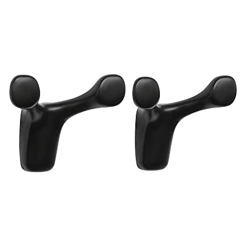 kwmobile Ganchos adhesivos para pared - 2x Colgador adhesivo con gancho metálico Cover