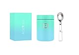 IRON °FLASK Food Jar - 16 Oz, Foldable Spoon, Leak Proof, Vacuum Insulated Thermo, Stainless Steel,...