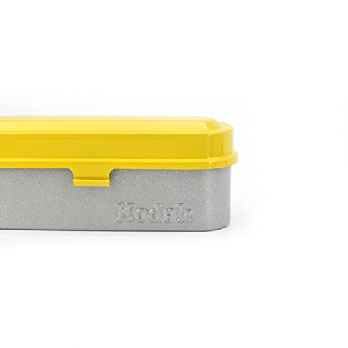 Estuche para película KODAK - para 5 rollos de película de 35 mm - estuche compacto retro de acero para ordenar y proteger rollos de película (Amarillo) (la película no está incluida) miniatura 6