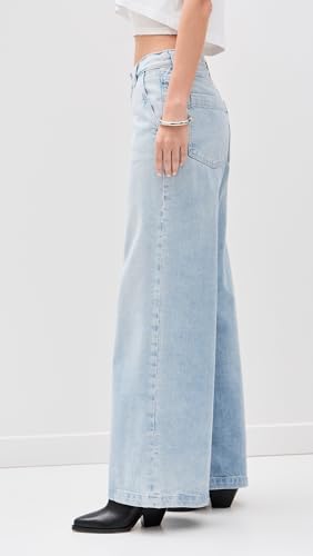 AG Adriano Goldschmied Women's Stella Mid-Rise Wide Leg Palazzo Jean in Idol4