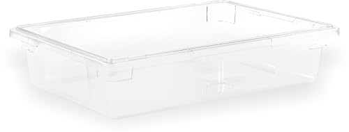 Boîtes de rangement empilable transparentes grand volume 8.5 gallon x6