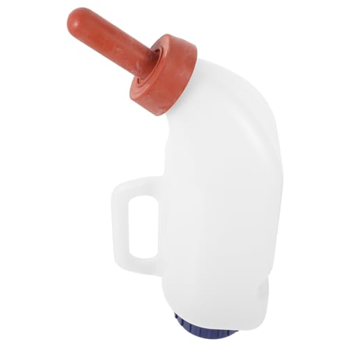 FONDOTIN Contenedor De Alimentación De Mascotas Biberón Para Terneros Biberones Botellas De Leche Animal Alimentador De Leche De Lámpara Comedero Para Corderos El Plastico