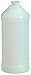 Qorpak PLA-03260 Natural HDPE Modern Round Bottle with neck finish, 16oz Capacity, 28mm Stopper (Case of 135)
