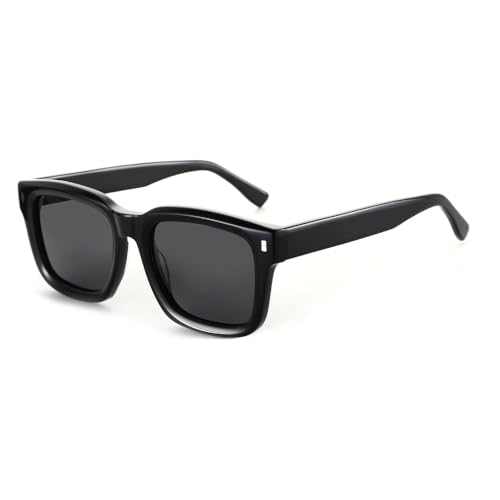 Lunettes de soleil polarisées en acétate au design patchwork unique