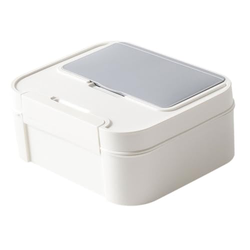 Beavorty 1Pieza Caja de Almacenamiento de Uso Doméstico Estuche Compacto Múltiples Compartimentos Hogar