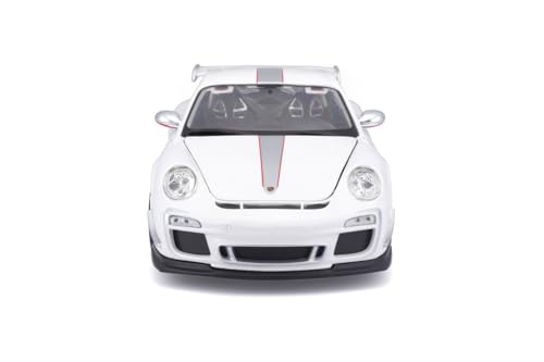 Porsche 911GT3 RS 4.0 blanco a escala 1:18 miniatura 2