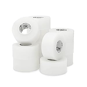 OK TAPE OKPore Transparent Medical Tape (Pack of 12) – First Aid Surgical Tape Hypoallergenic and Breathable for Wound Dressing Care, Latex Free, 1in x 10yds