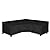 Easy-Going Patio V-Shaped Sectional Sofa Cover, Waterproof Outdoor Sectional Cover,Heavy Duty Garden Furniture Cover with Air Vent 89" L (on Each Side) x 33.5" D x 31" H, Black