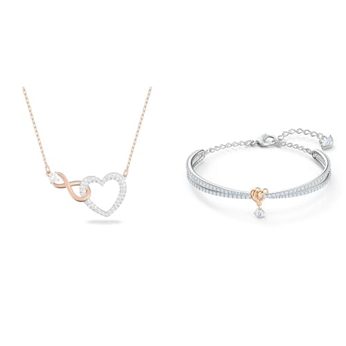 Prodotto 2: Deliziosi dettagli come il cuore curvo, placcato nella tonalità oro rosa, amplificano l’elegante design
