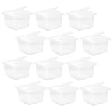 12 Stück Transparente Reptilienbox mit Lüftungslöchern