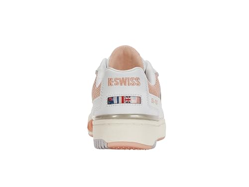 K-Swiss Women's SI-18 Rival Sneaker, White/Almost Apricot/Whisper White, 8 M4
