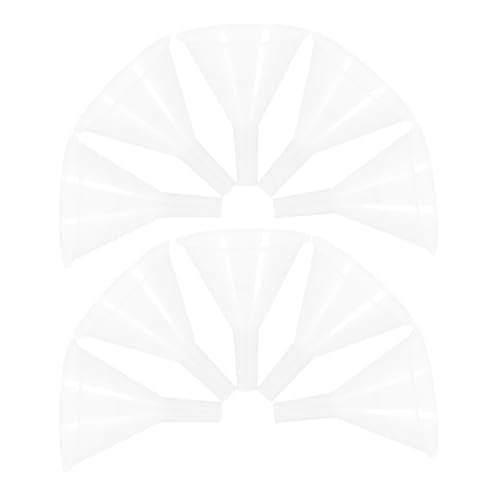 MUSISALY 20pcs Plastic Lab Funnels with Short Stem 60mm Laboratory Separatory Funnels for Filling Bottles and Scientific Filtering Tool for Students and Industrial Use