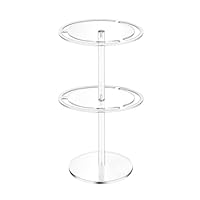 Laroal Sonnenbrillenhalter-Organizer, 360 Grad drehbar, Sonnenbrillenständer, 2-stufiger Brillenhalter aus Acryl, Sonnenbrillen-Organizer für Damen und Herren, für Schreibtisch-Kommode