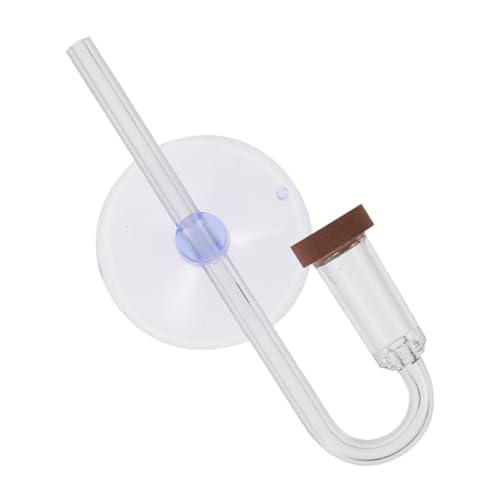 SUPVOX ディフューザー 小型 魚槽用アクリル製 二酸化炭素拡散器 ストーン付き 水草成長促進 清浄水供給 簡単接続用 吸引管対応