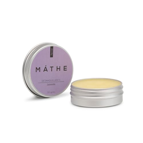 MÁTHE Bálsamo Desmaquillante Natural de Lavanda — Fortalece Pestañas y Elimina Maquillaje Waterproof — Piel Sensible (30 g)