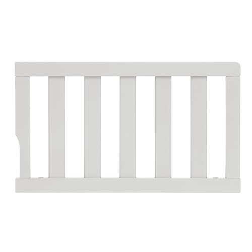 Image of Dream On Me Toddler Guard Rail for Convertible Crib, Solid Wood Bed Rail for Toddler Bed Conversion, Grey