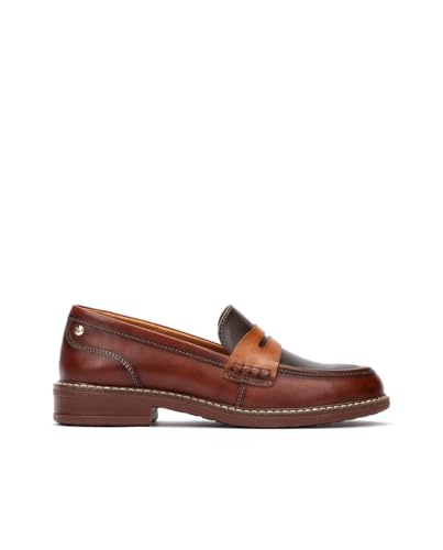 Image of PIKOLINOS Aldaya W8J-3541 Women's Loafers - Premium Calfskin Leather Slip-On - Lightweight Comfort, Removable Insole, Medium & Wide Width Ergonomic Everyday Support
