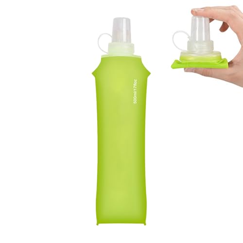 Botella De Agua Plegable - Hidratación con TPU a Prueba de Fugas - Portátil Plegable Para Deportes Y Aire Libre,para Niños Adultos Adolescentes Atletas Gimnasio Senderismo Camping Ciclismo Playa