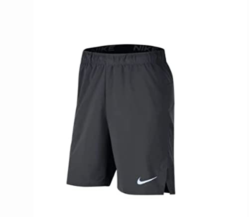 Nike Team Men's DRI-FIT Flex Woven Short (NO Pockets) nkDJ8693 060 (as1, Alpha, l, Regular, Regular) Anthracite/White
