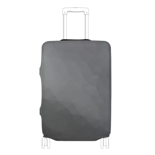 Valise protégée des rayures avec cette housse élastique gris dégradé L