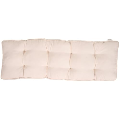 wilko Bench Pad, 114 x 36 x 5cm, Neutral, Dining Seat Cushion, Modern Style, Indoor Use