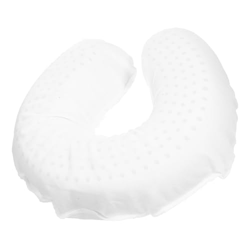 HOLIDYOYO Travel Pillow u Shaped Latex Cervical Neck Pillow for Support for White