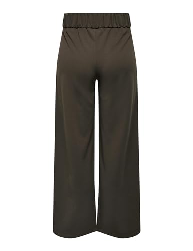 JdY Damen Jdygeggo New Long Pant Jrs Noos Hose, Chocolate Brown/Detail:black Buttons, M / 30L EU