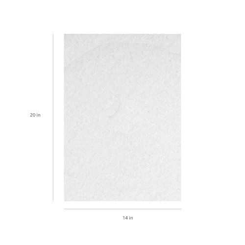 Americo White Super Polish Floor Pad, 14"x20", 5 Pads/Case, Machine Floor Pads for Polishing Dry Floors, Made of 100% Recycled Content, USA Made