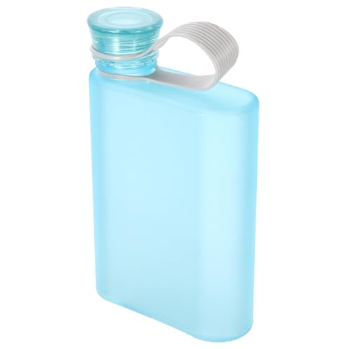 Healvian Botella de Agua Portátil de Plástico Esmerilado para Fitness y Actividades al Aire Libre, Reutilizable y Ligera, Adecuada para Deportistas