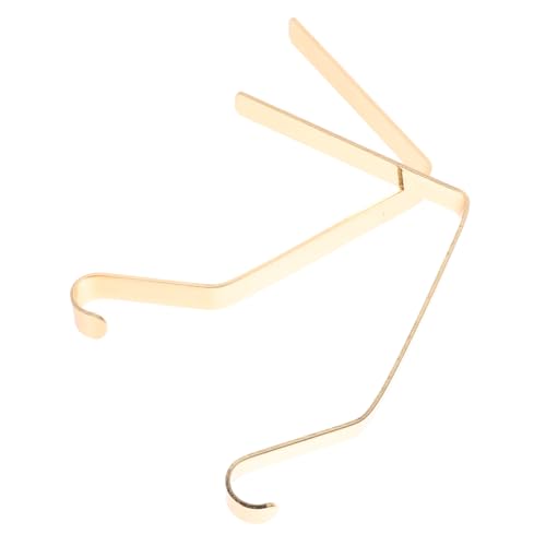 SOLUSTRE 2pcs Metal Christmas Sock Hangers Hanging Hooks for Stockings Garlands and Lights Elegant Design for Mantel and Fireplace Decor Christmas Supplies