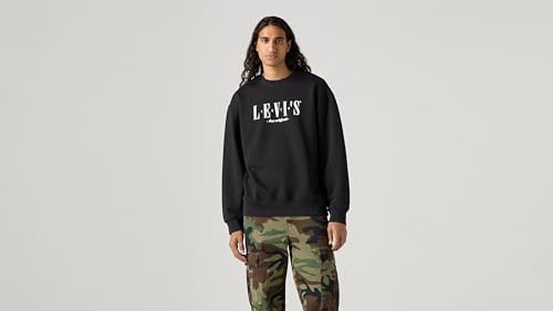 Levi's Relaxed Graphic Sweatshirt Erkek Sweatshirt, Siyah (0455