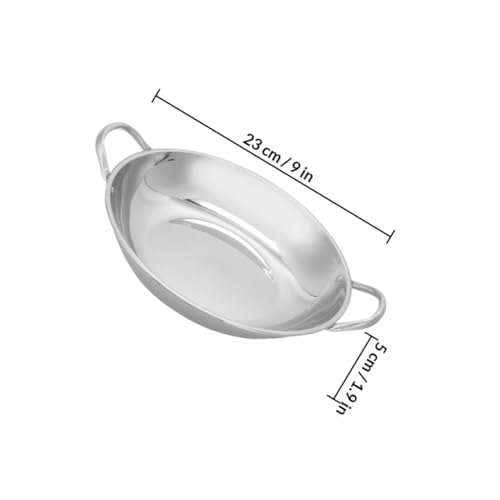 Wok de Acero Inoxidable con Fondo Plano y Mangos Dobles miniatura 2