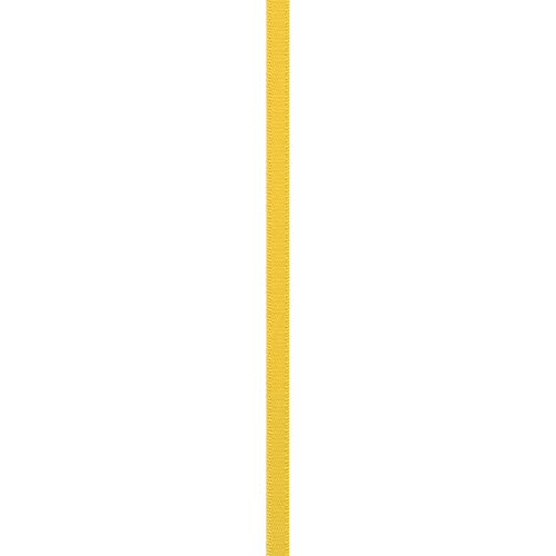Image of Berwick Offray 069622 1 /4 inch Wide Single Face Satin Ribbon, Lemon Yellow, 6 Yds
