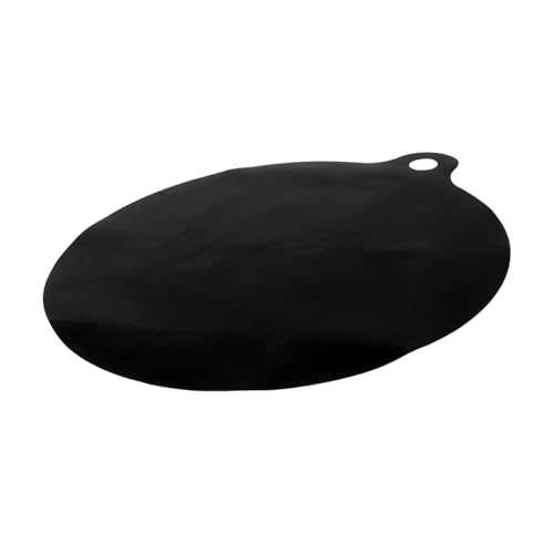 BRIGHTFUFU Induction Cooker Protection Pad Stove Top Cover Round Induction Mat Stovetop Mat Black Glassfiber